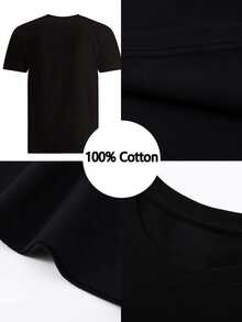 Men T-Shirts - Black - View 7