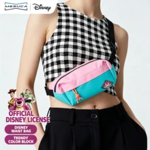 Mesuca Outdoor Storage Waist Crossbody Bag Disney Cartoon Toy Story Character Style Three Sets Of Color Block Matching Options Multi Compartment Zipper Pocket Adjustable Strap Lightweight For Walking Shopping Travel Small Item Organizer 1 Pack - Multicolor - View 1