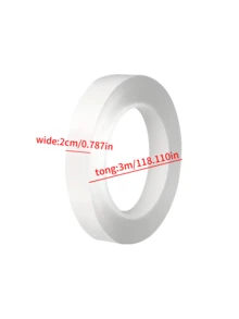 1pc Single-Sided Transparent Nano Tape, Invisible Table Corner Anti-Collision Strip, Baby Safety Furniture Edge Guard, Easy To Cut With No Residue - Transparent - View 12