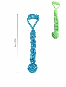 Durable Chew Rope Toy For Pets, Suitable For Medium And Large Dogs, Helps Clean Teeth, Interactive Training, Relieves Boredom And Anxiety, Suitable For Puppies And Adult Dogs, Sturdy And Tear-Resistant, Great For Breeds Like Border Collie, Golden Retriever, Labrador, Pet Gift - Multicolor - View 2
