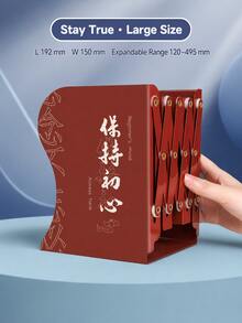 1pc Chinese Style Expandable Bookshelf, Foldable Desktop Book Organizer With Adjustable Bookends, Creative Bookshelf Stand, Suitable For Students, Middle School And High School, Office Desk Accessory, School And Office Supplies - Multiple Options Available - View 17
