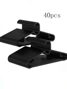 20pcs Non-Slip Ultra-Thin Plastic Hangers, Multi-Functional Fashionable Black & White Design Clothes Drying Rack, Maximize Closet Space, High Load-Bearing, Suitable For Laundry Room, Applicable For Adult Coats, Suits, Shirts, Dresses - Multicolor - View 18