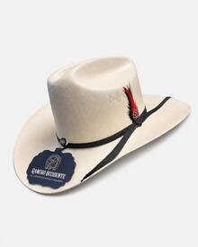 Sombrero De Lona Tipo Sinaloa Vaquero Texano - Blanco - Ver 2