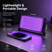 AIICRGB 140LED USB UV Resin Curing Light 395nm LED Lamp For Jewelry Making, Earrings, Pendants, Necklaces, Bracelets, Rings, Brooches, Fast Curing Epoxy Resin Jewelry Casting DIY Craft Tool - Black - View 4