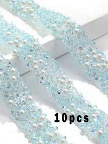 1/10pcs Roll Multi-Function Sparkling Rhinestone Ribbon, With PVC Film, Easy To Cut And Stick, Suitable For DIY Glitter Ribbon, Clothing Accessories, Sticker Tape, Glitter Shoes, Clothing, Rhinestone Strip, DIY Rhinestone Glitter Ribbon Sticker, Handmade Rhinestone Tape Roll, Clothing, Shoes, Gift Box, Car Decoration, Suitable For Christmas, Valentine's Day, Birthday, Gift Wrapping And Handicrafts - Multicolor - View 20