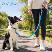 1pc 1.8m Reflective Dog Leash With Dual Padded Handles, 360° Swivel Quick-Lock Clip & D-Ring, Durable Nylon Walking Training Lead For Small, Medium & Large Dogs, 5 Colors - Multicolor - View 5