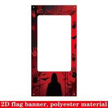 2D Flat Banner 1pc Halloween Theme Hollow Photo Backdrop, Mysterious Halloween Atmosphere, Funny & Joyful Holiday Vibe, Pumpkin & Bat Classic Elements - A - View 6