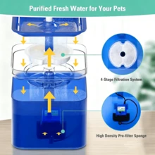 24/12/4pcs Pet Smart Water Fountain Replacement Filter Cartridges, Coconut Shell Activated Carbon Filter, Multi-Layer Filtration Round Filter, Suitable For Automatic Cat & Dog Water Fountain Purifier, Cat Supplies Dog Accessories - Standard Version - View 7