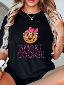 Women T-Shirts - 黑色 - 查看 1