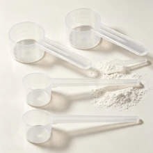 4-Piece Set Of Transparent Measuring Spoons With Scale (5 G / 10 G / 20 Ml), Dosing Spoons For Baking, Cooking, Measuring Coffee, Laundry Detergent, Protein Powder, And Creatine - Transparent - View 1