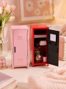 1PC Rectangular 3D Metal Money Box,Stylish Money Box For Multi-Layer Cash Storage,Metal Locker Coin Bank With Lock Desktop Storage For Coins Keys - Single Piece - View 5