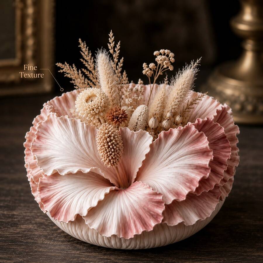 1pc 3D Hibiscus Flower Pot Silicone Mold, DIY Handmade Cement Succulent Planter Mold, Suitable For Casting Plaster Aromatherapy Storage Box, Resin Small Flower Pot, Soft Silicone Easy To Demold, Clear 3D Texture, Ideal For Home Crafts, Desktop Decoration, Aromatherapy Container Making, Creative Greenery Planter Molding Tool For Handmade Enthusiasts - A - View 1