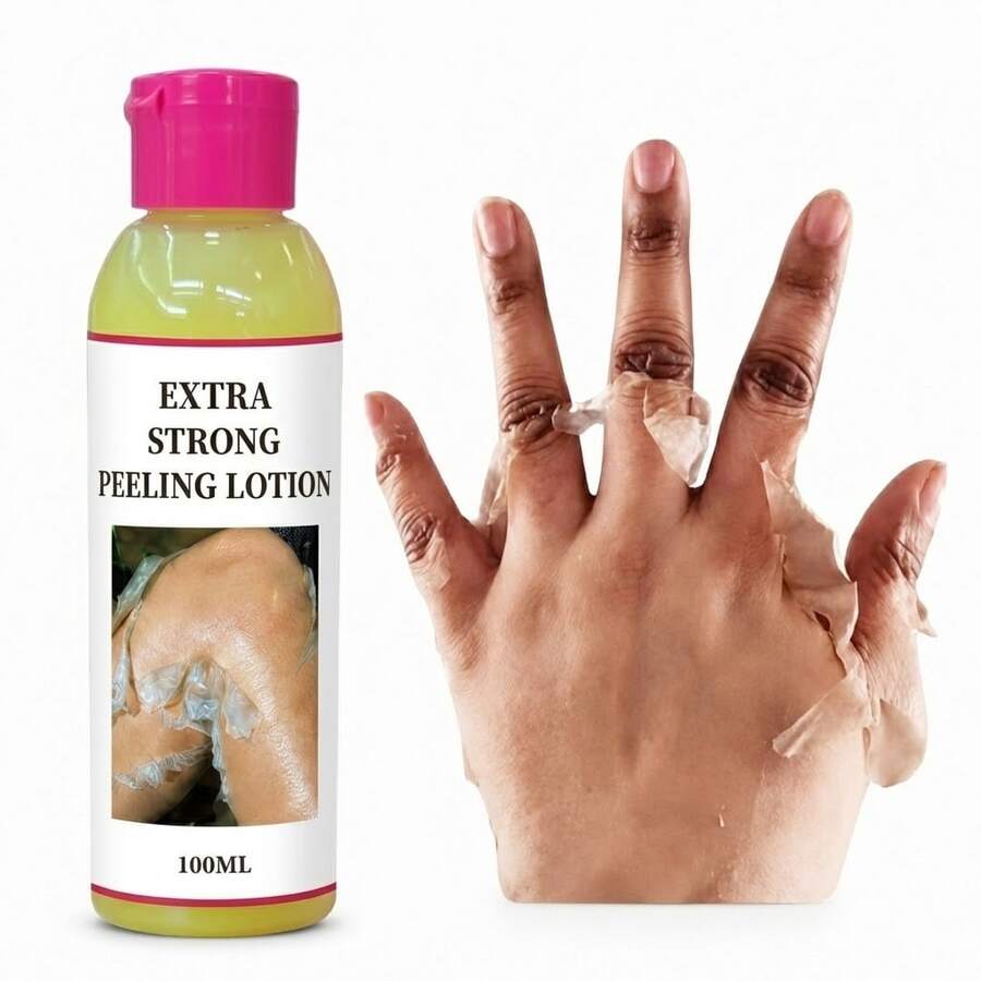 100ml Yellow Skin Renewal Exfoliating Lotion, Brightening Essence, Targeted For Dull Joints, Knees, Elbows Exfoliation, Dead Skin Removal Body Care Cream
