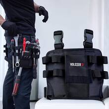 A Waist Bag Equipped With Portable Tools, Featuring Multiple Storage Pockets And A Multifunctional Tool Storage Compartment, Suitable For Wearing On The Waist Or Leg, Ideal For Home Renovations And Construction Sites. - 1pc Multi-functional Tool Waist Bag - View 1