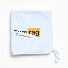 1件 12英吋超細纖維刺繡字母頑皮幽默臉部毛巾，適合男友女友丈夫妻子成人幽默禮物，情人節婚禮週年紀念禮物惡作劇禮物單身派對用品浴室裝飾 - PH - 查看 7