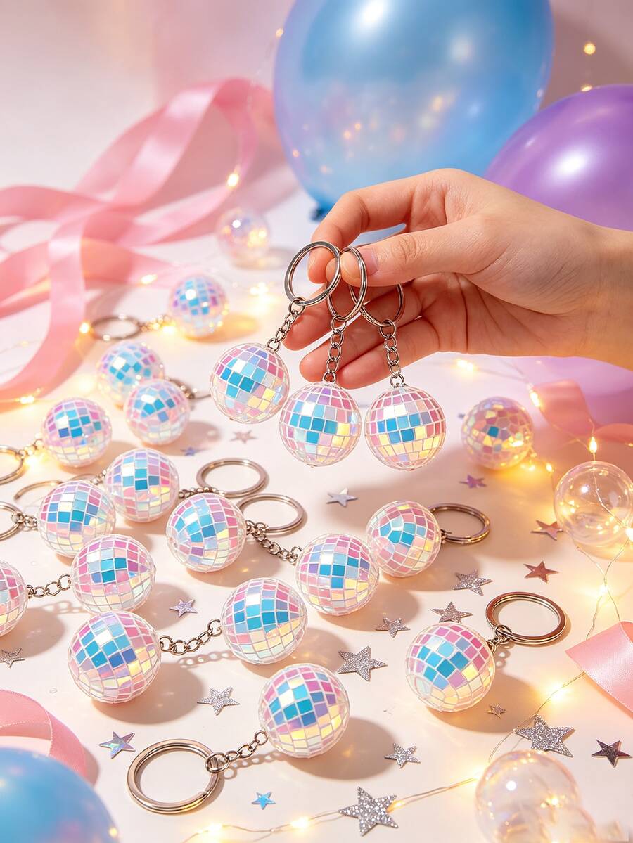 18/6/1pc - K-Pop Party Gift New Disco Ball Keychain Mirror Disco Ball ...