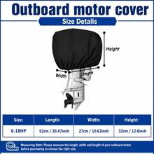 Outboard Motor Cover-6 Sizes Available, 3 Colours(Black/Grey/Blue), Heavyweight 300D Oxford Fabric, The Bottom Features A Drawstring Design, Suitable For 6-250HPoutboard Motor, Electric Outboard Motor(Only The Protective Cover) - View 26