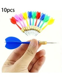 10pcs Random Color Metal Darts, Outdoor Darts Gaming Supplies - Multicolor - View 2