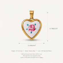 1pc New Cartoon Pendant, Exquisite Cute Style, Animal Heart Element, 18K Gold PVD Plated 316 Stainless Steel Material, Waterproof And Fade-Resistant, Suitable For DIY Creative Necklace, Bracelet, Earring, Bag Chain, Keychain, Waterproof And Sweat-Resistant, Suitable For Daily Casual Wear - Multicolor - View 10