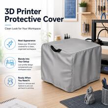 Pelindung Printer 3D - Tersedia 3 Ukuran, 3 Warna (Hitam/Abu-abu/Perak), Kain Oxford 300D Tebal, Bagian Bawah Dilengkapi Tali Serut, Cocok untuk Printer 3D, Hadiah Pesta yang Sempurna untuk Keluarga dan Teman (Hanya Pelindungnya) - A - View 8