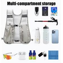 Lightweight Breathable Running Vest Backpack, Suitable For Women And Men Outdoor Sports, Marathon, Trail Running, Cycling, Hiking (Backpack Only, Water Bladder Not Included) - Multicolor - View 8