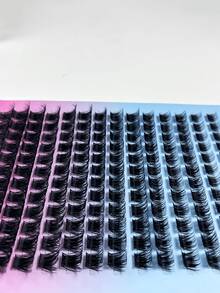 14 Rows Of 160D False Eyelash Clusters, 168 Clusters Of DD Curled And Thick, 10-18 Mm, Large And Thick Eyelash Clusters, DIY False Eyelash Clusters, Suitable For Beginners To Use At Home, A Versatile Style For Commuting Parties - D - View 4