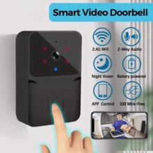 1pc Mini WiFi Video Doorbell With Camera, Wireless Phone Remote Control, Smart Visual Doorbell, Two-Way Talk, Photo & Video Recording, Voice Changer Function, Built-In USB Rechargeable Battery - Multicolor - View 2