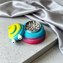 1PC, New Creative Style Plastic+Metal Integrated Grinder, Fashionable Home Decor Smoking Accessory Crusher, Funny Gift For Smokers! Valentine's Day Gift! Random Style! - View 7