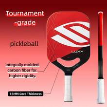 LUXX Control Pickleball Paddle Carbon Fiber Thermoforming Edgeless 16mm X7 Honeycomb Core USAPA Approved Pro Training Competition Pickleball Racket Unisex - Red - View 6