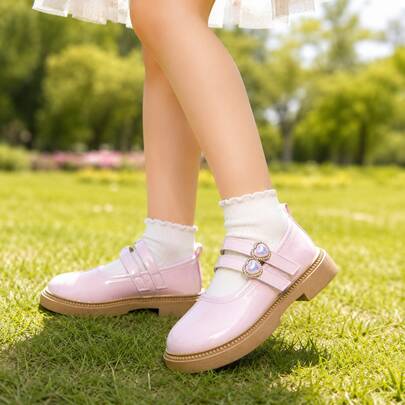 Girls' Spring/Summer New Fashion Soft Sole Princess Shoes, Little Girls' Spring/Autumn Student Shoes, Dance Party Shoes