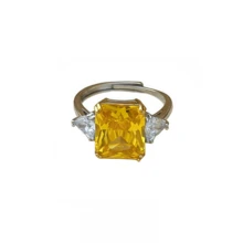 VKHK 1pc Elegant Sparkling Zirconia Decorated Ring Suitable For Women's Daily Wear And Wedding Gift - Diamond Ring - View 7