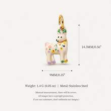 1pc New Cartoon Pendant, Exquisite Cute Style, Animal Heart Element, 18K Gold PVD Plated 316 Stainless Steel Material, Waterproof And Fade-Resistant, Suitable For DIY Creative Necklace, Bracelet, Earring, Bag Chain, Keychain, Waterproof And Sweat-Resistant, Suitable For Daily Casual Wear - Multicolor - View 28