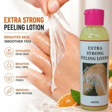 100ml Yellow Skin Renewal Exfoliating Lotion, Brightening Essence, Targeted For Dull Joints, Knees, Elbows Exfoliation, Dead Skin Removal Body Care Cream - Orange - View 5