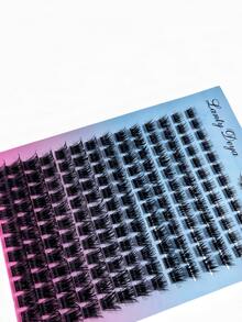14 Rows Of 160D False Eyelash Clusters, 168 Clusters Of DD Curled And Thick, 10-18 Mm, Large And Thick Eyelash Clusters, DIY False Eyelash Clusters, Suitable For Beginners To Use At Home, A Versatile Style For Commuting Parties - D - View 3