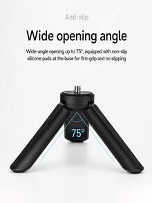 迷你可折疊三腳架 附 1/4 螺絲，便攜式桌面支架，相容 Pocket 40/Pocket 3、Osmo Action 5 Pro/4 及其他相機，手機支架、視訊鏡頭與 LED 燈，適合 Vlogging 與旅行使用 - 查看 5