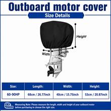 Outboard Motor Cover-6 Sizes Available, 3 Colours(Black/Grey/Blue), Heavyweight 300D Oxford Fabric, The Bottom Features A Drawstring Design, Suitable For 6-250HPoutboard Motor, Electric Outboard Motor(Only The Protective Cover) - View 17