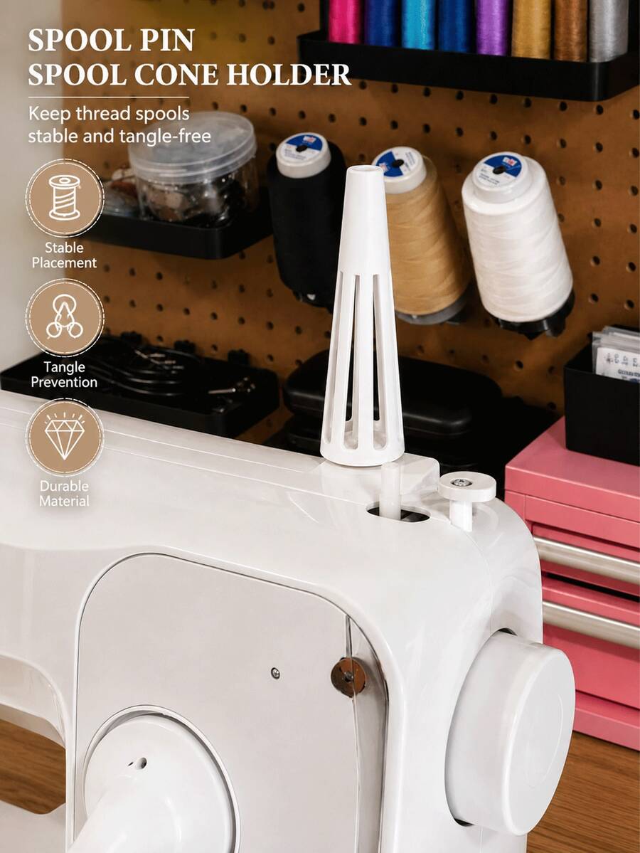 Conical Spool Stabilizer, Open Spool Holder, Non-Slip Anti-Shake Sewing Machine Spool Holder, Tapered Thread Roll Stabilizer Hollow Frame, Household/Industrial Thread Barrel Support Tool Manual Sewing Accessories - Multicolor - View 1