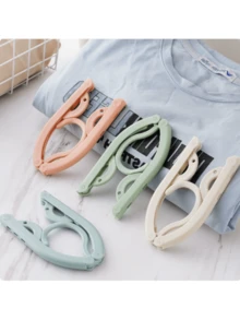 1pc Multi-Color Travel Hanger, Mix & Match, Portable Foldable Hanger, Suitable For Cruise Travel, Travel Accessories, Foldable Hanger, Portable Folding Hanger, Multi-Purpose Home Hanger, Christmas - Random Color Sent - View 8