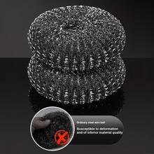 6pcs Steel Wire Scrubbing Brush With 5 Replacement Balls, Dish Cleaning Brush, Non-Scratch, Professional Removal Of Stubborn Stains, Suitable For Cast Iron, Grill, Stove, Sink, Cookware, Essential Home Tool - Cleaning Ball - View 9