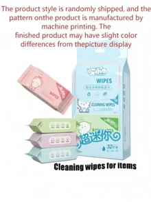 8/16/32/64/128pcs Cute Mini Portable Wet Wipes, Multi-Purpose Cleaning Wipes, Suitable For Travel, Office, Kitchen And Surface Cleaning (Random Style) - Multicolor - View 8