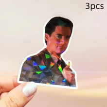 Twin Peaks: Agent Dale Cooper Sticker - Vinyl Sticker With Book And Cat Graphic, Weather-Resistant Car Sticker, Suitable For Cars, Trucks, SUVs, Cat Stickers, Humorous Stickers, High-Quality Adhesive Backing - Multicolor - View 15