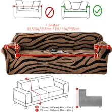 1PC Cationic Soft Cotton Plush Pet-Friendly Anti-Dirt Anti-Dust Sofa Cover, Embossed Plush Jacquard Zebra Stripe Multi-Color Rich Autumn/Winter Thickened Jacquard Plush Sofa Cover For 1/2/3/4 Seater Sofas - Multicolor - View 16