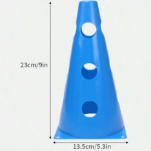 1 Set 23cm Perforated Marker Bucket Football Speed Training Agility Equipment, Includes Training Cones - Multicolor - View 2