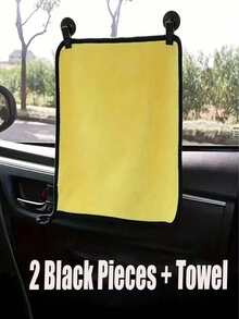 2/4pcs Car Suction Cup Clips - Strong Adhesive Car Window And Windshield Holder, Suitable For Sun Visor, Receipts - Durable Plastic No Residue Removable Holder (Black), Car Clip - Multi-functional Suction Cup - View 3