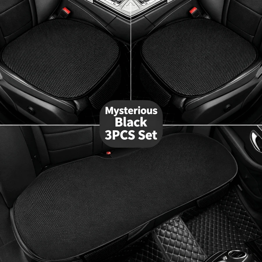 Ice Silk Car Seat Cover - Cool, Breathable And Non-Slip - All Season Single Seat Cushion - Interior Accessories For Sedan, SUV And Truck - A - View 1