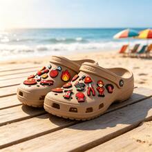 Firefighter Fire Shoe Charm, Garden Clog Hole Shoe Decoration - Multicolor - View 6