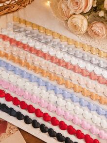 2 Rolls 5 Yards Each Valentine's Day Heart Pattern Satin Ribbon, Affordable Multi-Color DIY Handmade Ribbon, Suitable For Gift Wrapping, Bouquet Packaging, Cake Decoration, Wedding Birthday Party Holiday Home Decor, Room Decor, Bedroom Decor, School - Heart Ribbon - View 6
