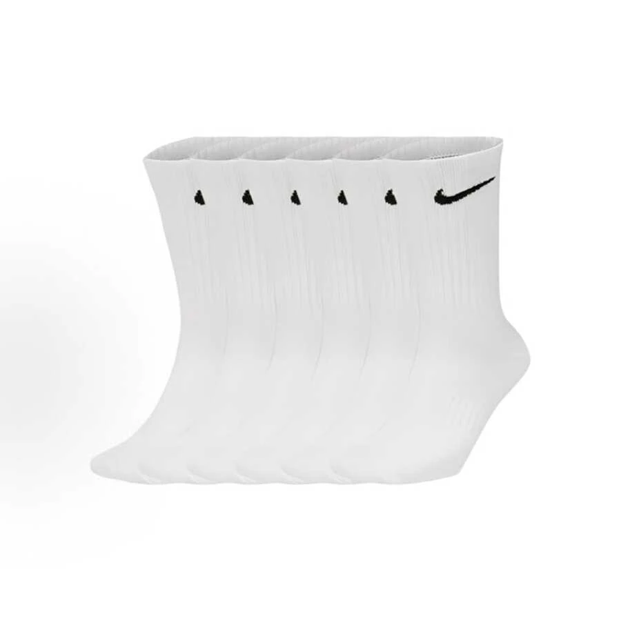 Nike Sports Socks High-Cut Mid-Cut Training Fitness Unisex 3-Pair Pack White - Over the Calf Socks - View 1