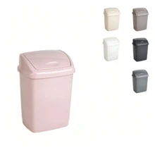 1pc Flip-Top Household Trash Can With Effective Sealing To Isolate Odors, Suitable For Multiple Scenarios Including Living Rooms, Bedrooms And Bathrooms. - Random Color - View 6