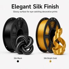 PLA Plus Upgraded Version PLA+ 1kg/2.2lbs Upgraded Silk PLA+ 3D Printer Filament 1.75mm, Glossy, Tougher And Stronger, Neatly Wound, Dimensional Accuracy +/-0.02mm, 1KG Spool (2.2lbs) Durable And Wear-Resistant DIY Tool Material Suitable For Bambu Lab And More For Christmas Decoration - View 4